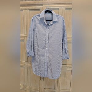 Babaton Blue and White Striped Shirt